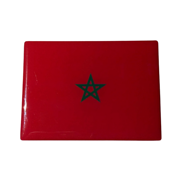 Badge Lumineux Drapeau Maroc – LED 3 Modes